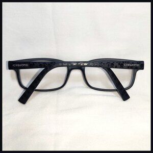 Converse K018 Kids Eyeglasses Matte Black Skull & Bones FRAMES ONLY 50-16-130